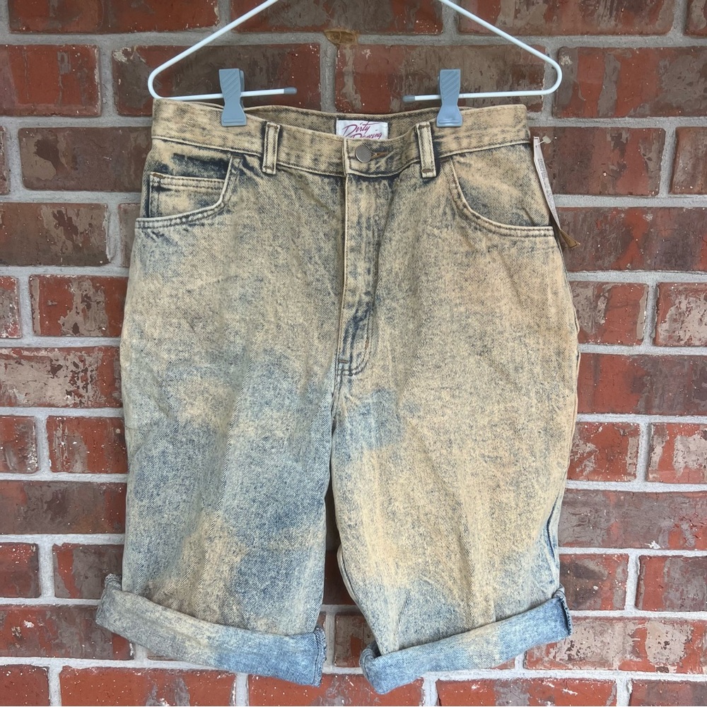 Vintage 80s Dirty Dancing Acid Washed Jean Shorts